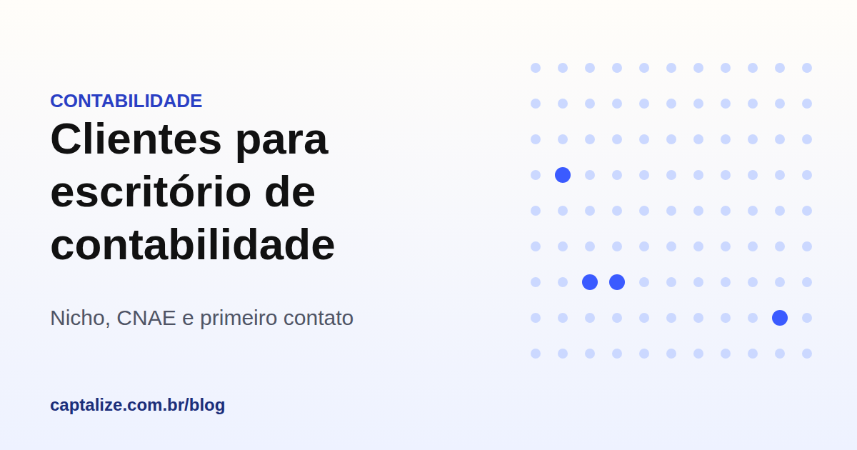 Cartão com a lista de empresas recém-abertas de um nicho e um destaque em azul no primeiro contato